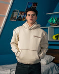 The Process Beige Reverse Hoodie - Belzi